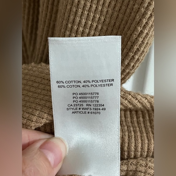 Aritzia TNA Waffle Brown Oversized Mockneck Turtleneck Sweater Dress Long Sleeve - Picture 2 of 8